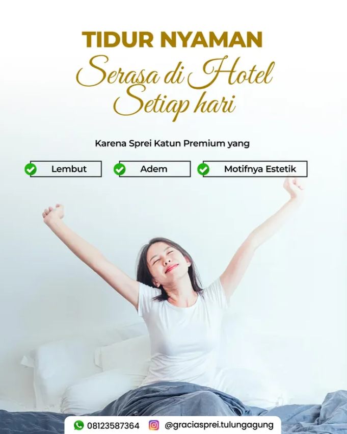 <p>Kini, tidur di rumah tetap terasa mewah setiap 